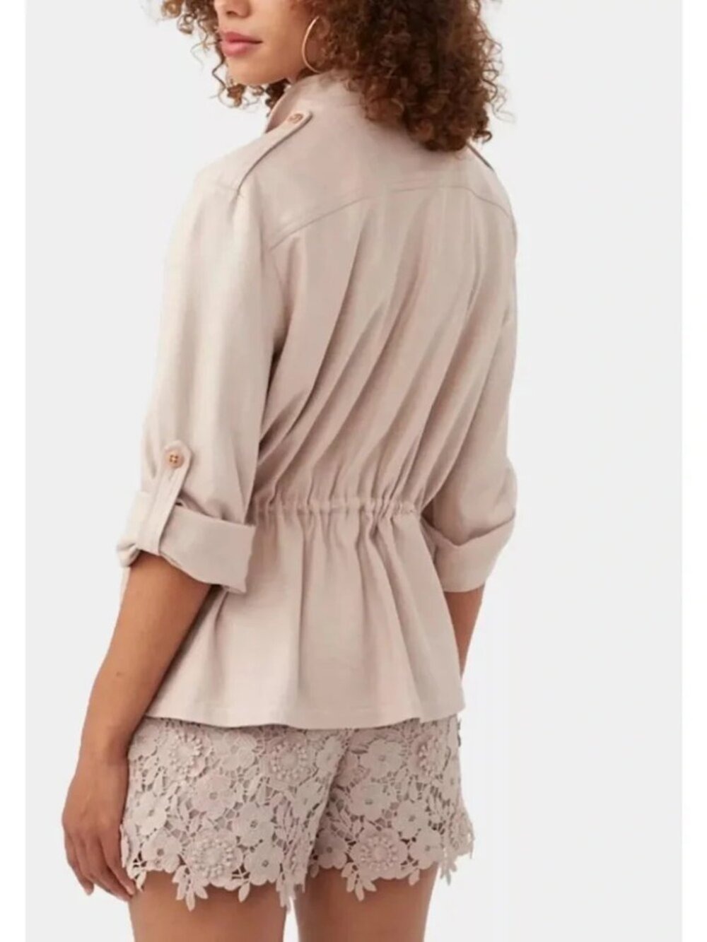 ✨TRINA TURK Bouyant Jacket 16 XXL NWT  Flawless Beige
